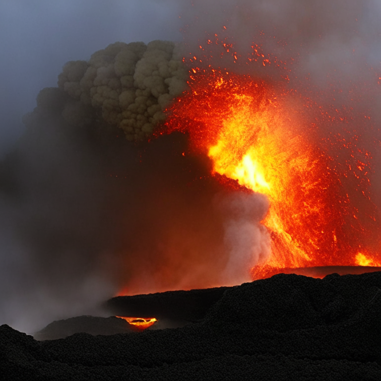 Kilauea erupting