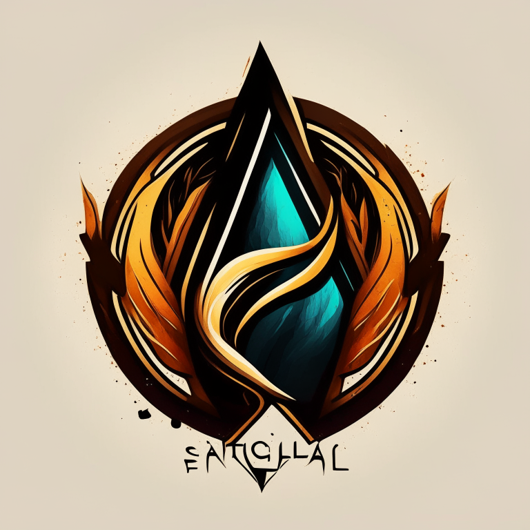 the logo design but with no text