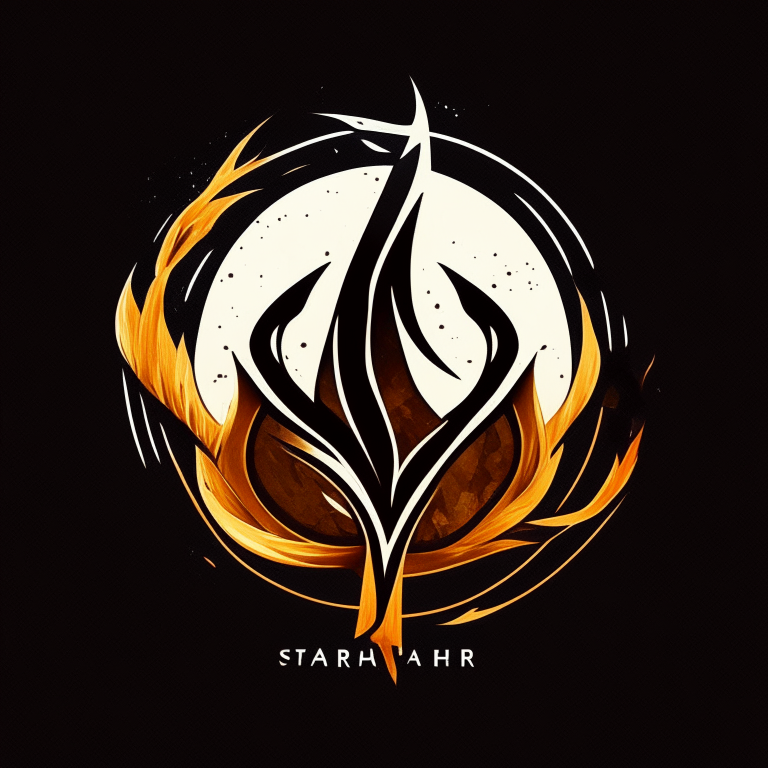 the logo design but with no text