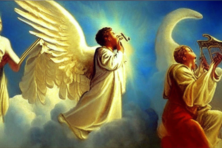 The seventh angel blew his trumpet, and there were great voices in heaven,