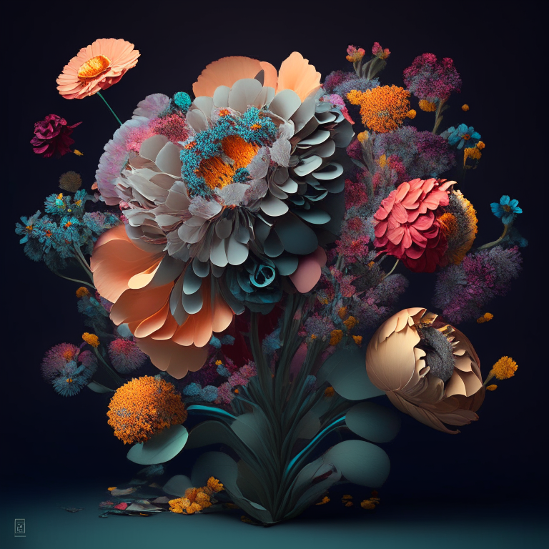 flowers that is made from ai