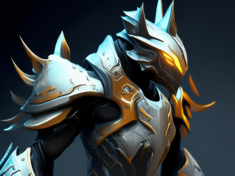 Render the selected image as a warframe suit