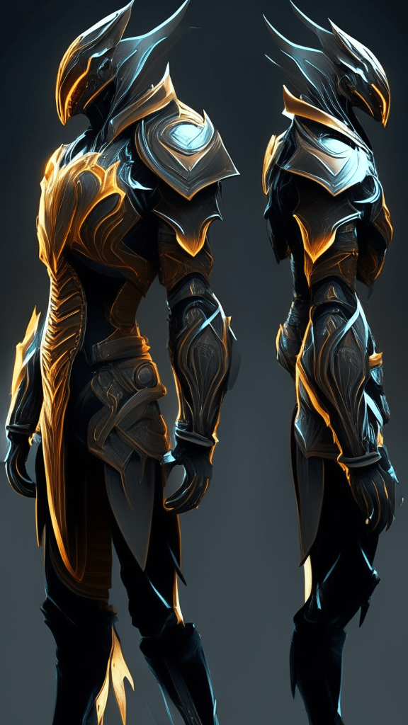 combine the 2 reference images into one armor