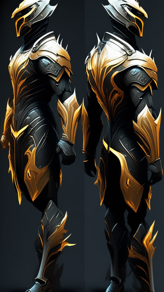 combine the 2 reference images into one armor