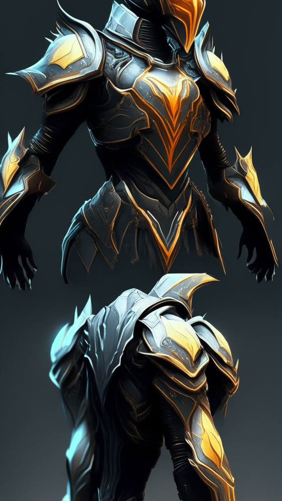 combine the 2 reference images into one armor