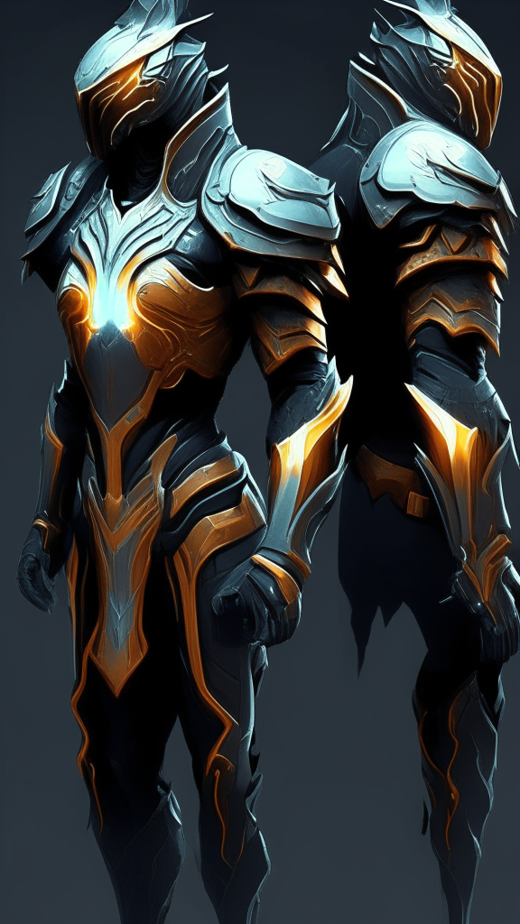 combine the 2 reference images into one armor