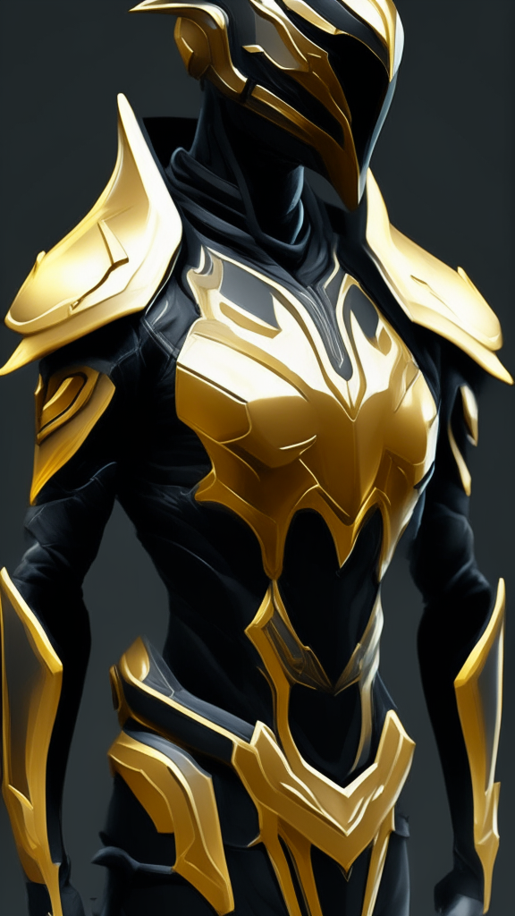 put the head from reference image 32 on image 27 and merge into one cohesive suite of warframe armor