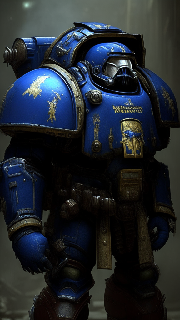 Render a warhamer 40k space marine