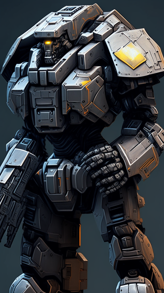 hexagonal armor plating of a Warhammer 40k terminator, like the reference image