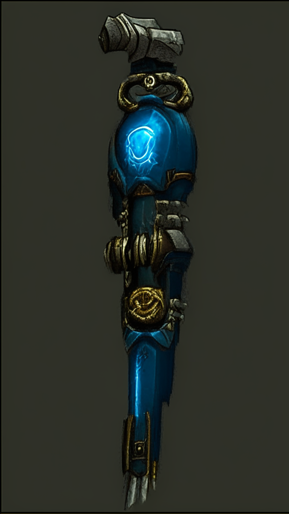 a Warhammer 40k style version of the reference image