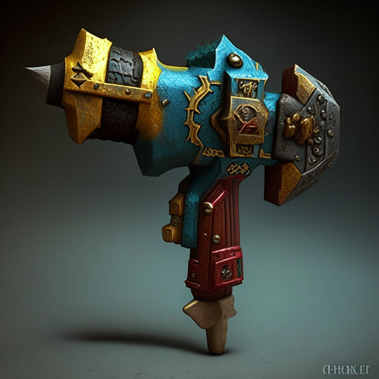 Warhammer 40k style hammer