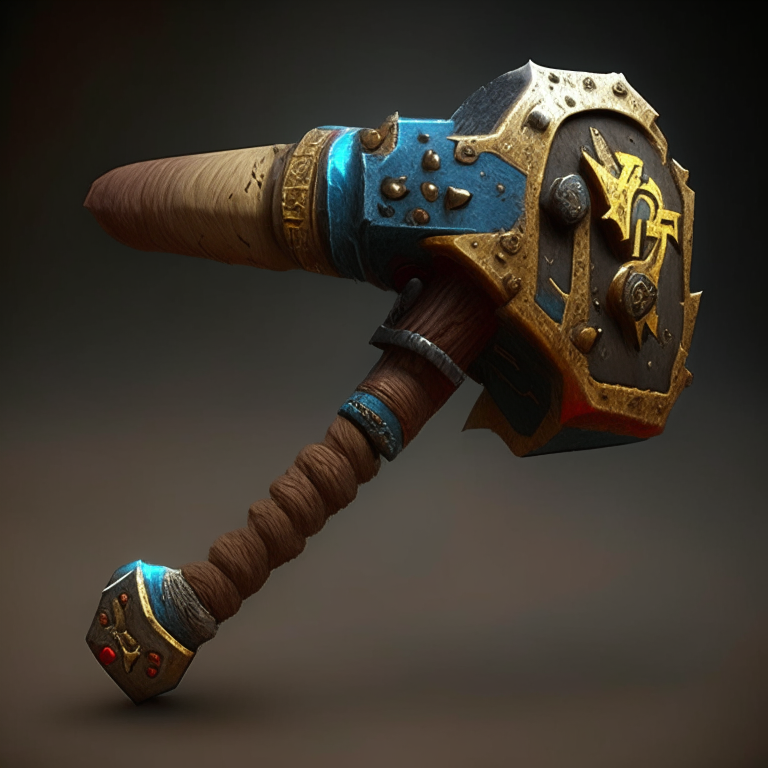 Warhammer 40k style hammer