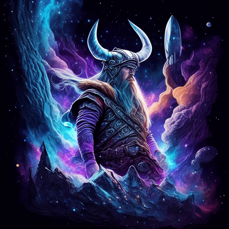 tripp in galaxy viking themed