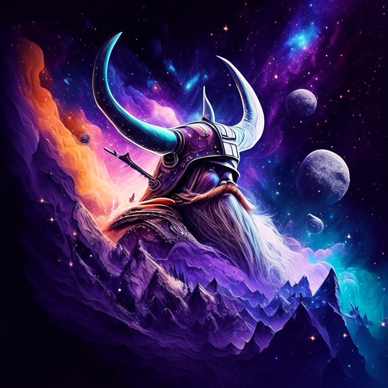 trip galaxy viking themed