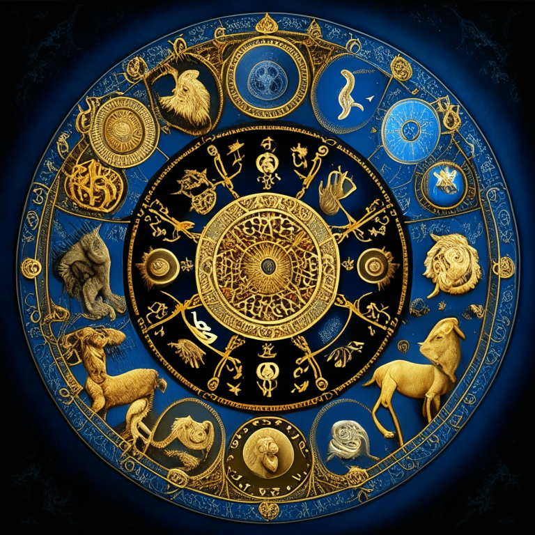signs of the zodiac in the form of mandalas