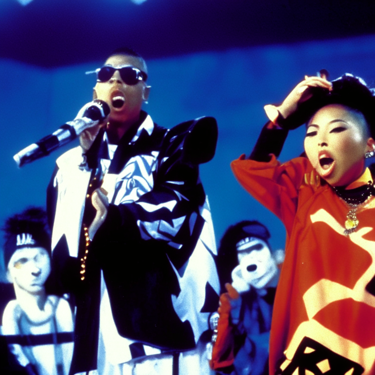 Technotronic Singing at the opening of the FIFA Asian Cup in South Korea in 1994