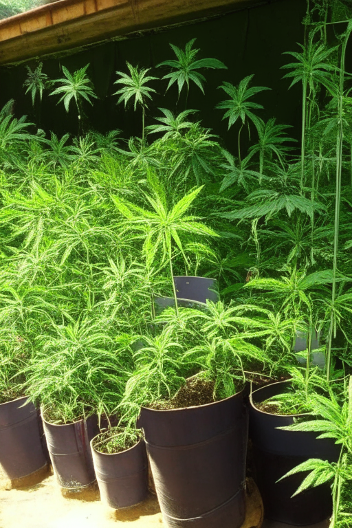 Cannabis farm in Chiang Mai 