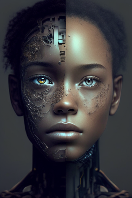 human mixed with ai