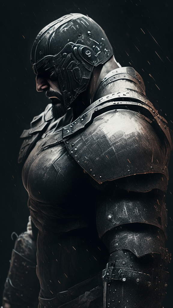 create the reference image in a gritty battle hardened style