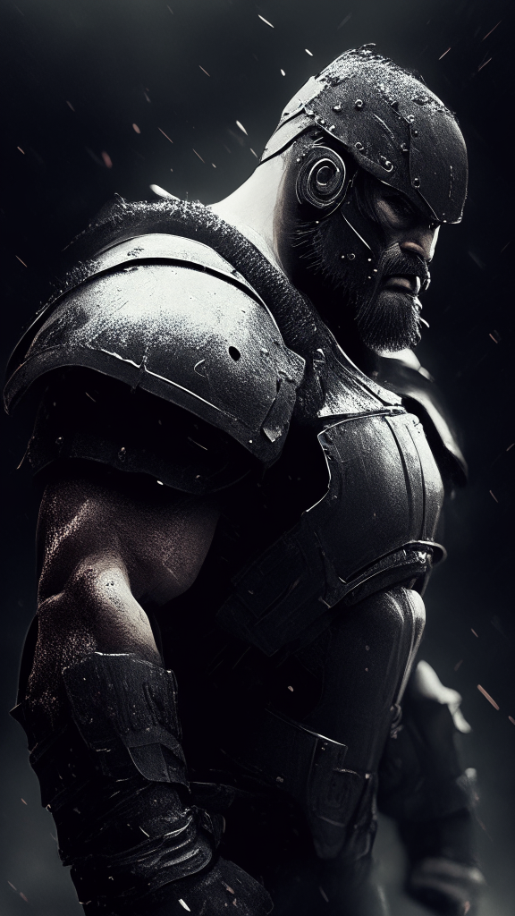 create the reference image in a gritty battle hardened style