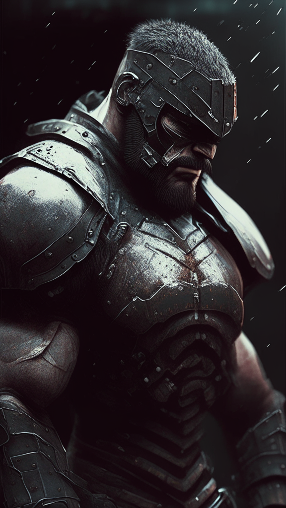 create the reference image in a gritty battle hardened style