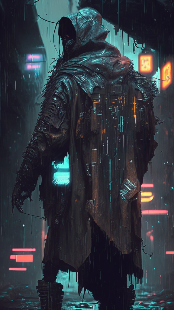 dark gritty cyberpunk