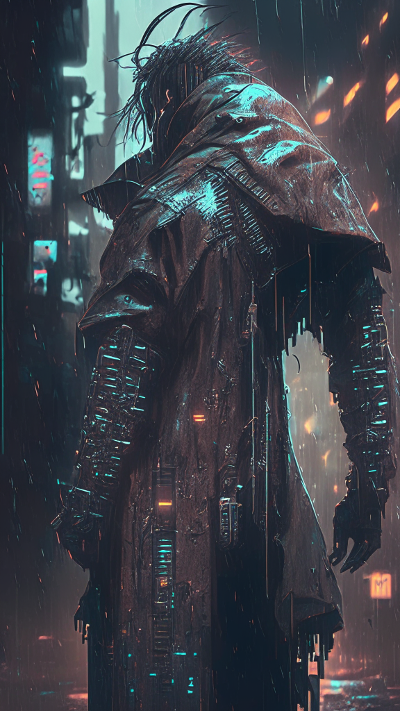 dark gritty cyberpunk