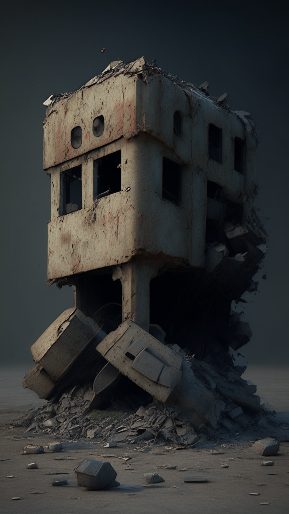 render again bulkier and more worn
