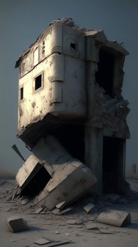 render again bulkier and more worn
