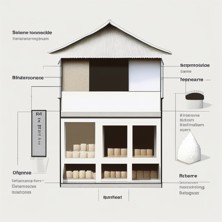 a exterior store diagram of a rice store with a white face