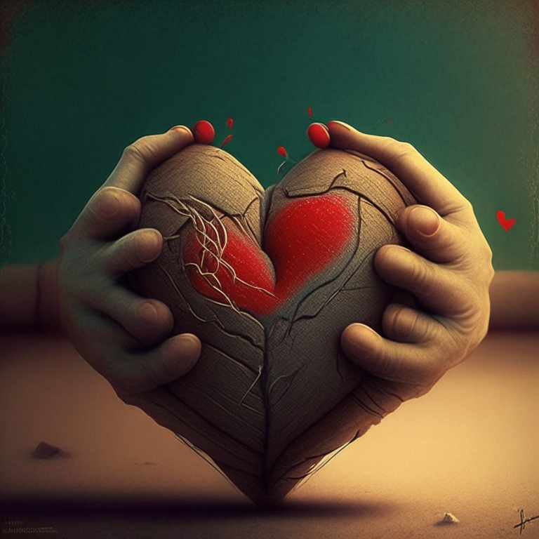 manos sosteniendo un corazon

