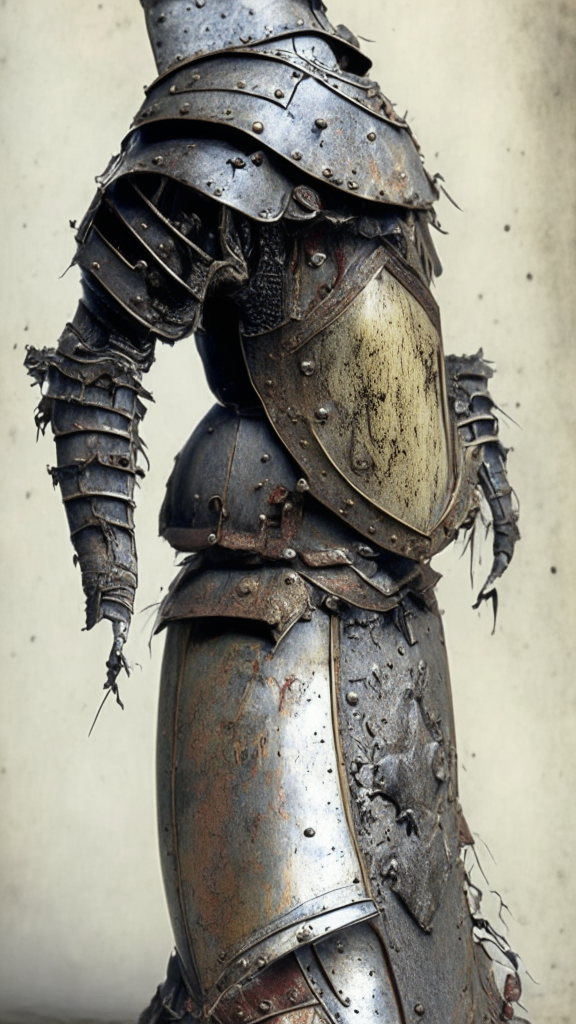 battered and worn armor