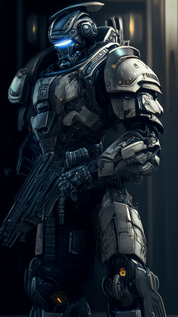 soldier in powered armor