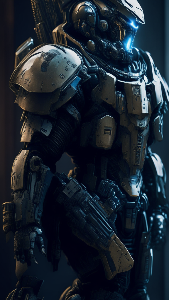 soldier in powered armor
