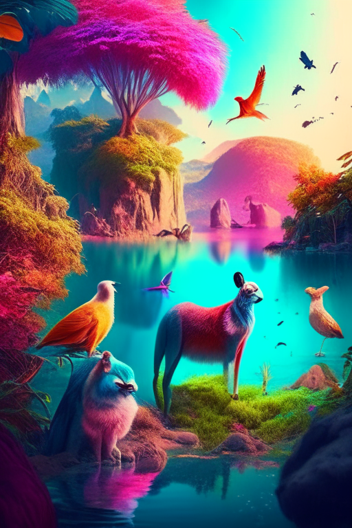 A beautiful location colourful with animals and pets humans best pic color2.0