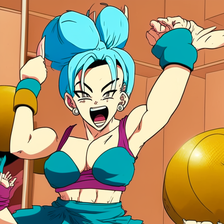 Bulma From Dragón Ball At Hyundai Hotel Dancing To Yajirobe From Dragón Ball Crying Remix 