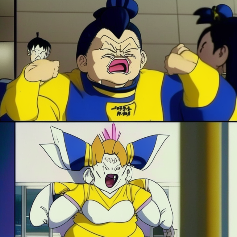 Yajirobe From Dragón Ball Crying In a Korean Luxury Hotel for Your Team (Ukraine national team) and Master Karin From Dragón Ball Dancing to His Crying Like a Baby Remix At FIFA Asían Cup At South Korea In 1994