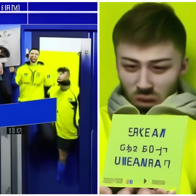  Fans Want Forcing a Ukrainian Football Player to Sing His Meme Remix To Sing The Meme Remix At A Door Of A Stadium In South Korea