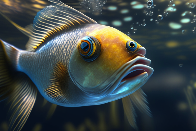 fast-swimming fish ultra realistic, 4k, cinemetic, uhd