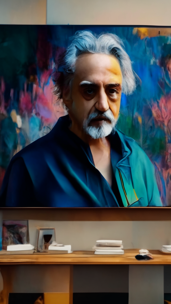 make it look like a painting of contemporary art, 4k, 8k