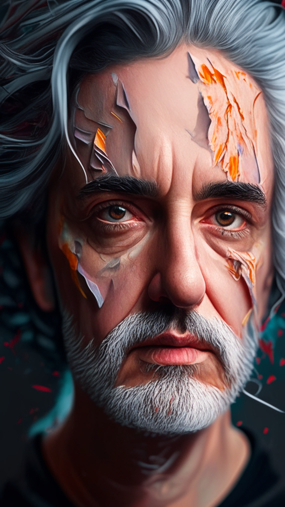 create a portrait hyper detailed in contemporary style, 4k, 8k