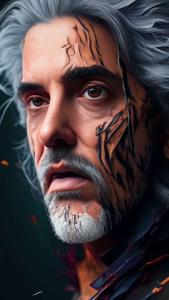 create a portrait hyper detailed in contemporary style, 4k, 8k