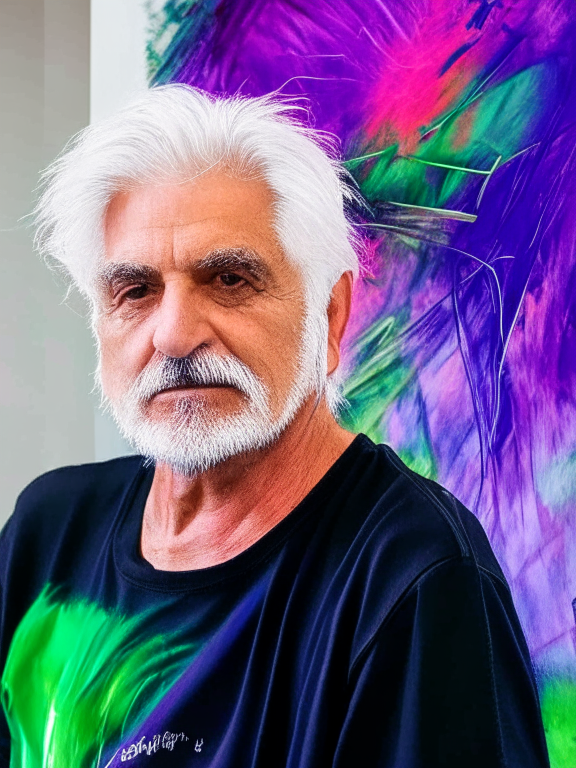 create a portrait hyper detailed in contemporary art painting style, 4k, 8k