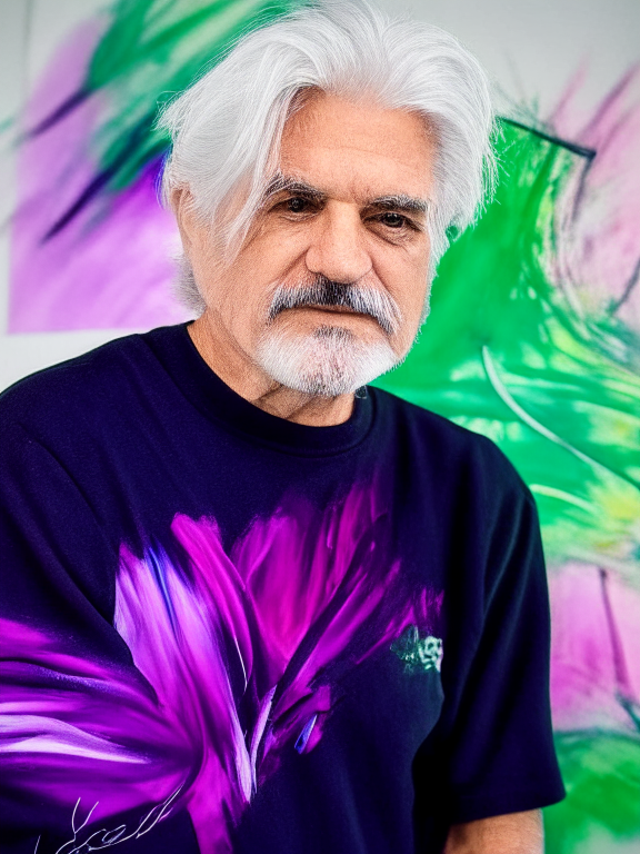 create a portrait hyper detailed in contemporary art painting style, 4k, 8k