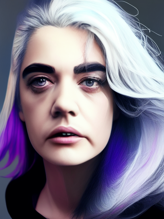 change color of hair in white