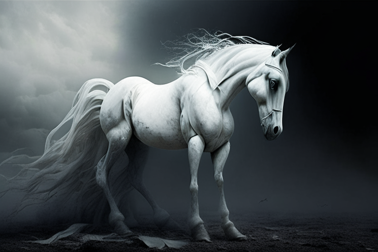 White horse of apocalypse