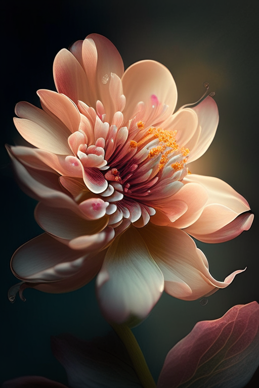 A blossoming flower
