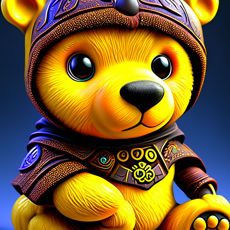 “Cute and adorablle cartoon D&d black The Many Adventures of Winnie the Pooh , school background, Hyperrealistic Face, fantasy, dreamlike, surrealism, whimsical, super cute, trending on artstation, intricate details, highly detailed”. undefined”