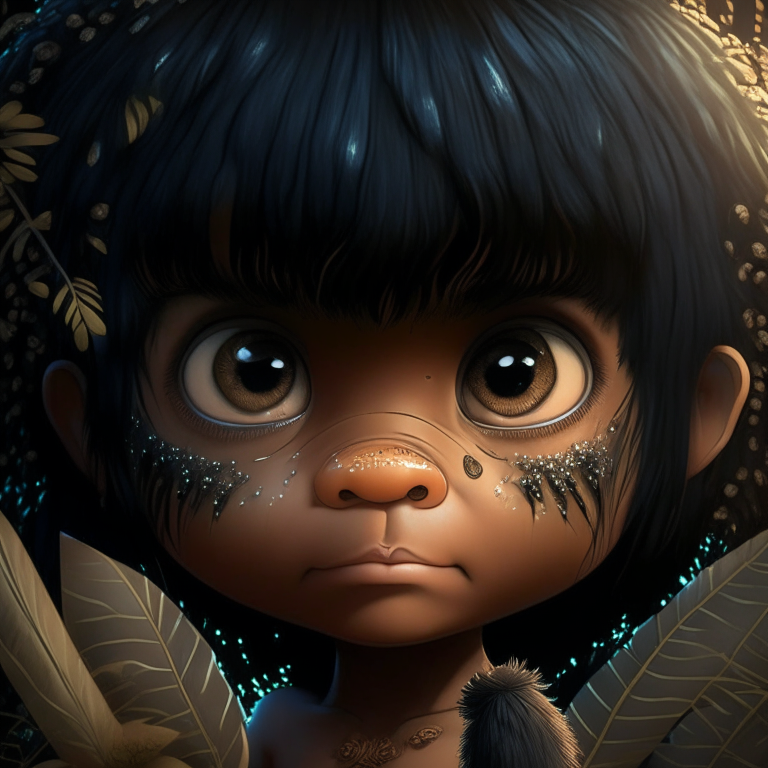 “Cute and adorablle cartoon D&d black The Jungle Book , school background, Hyperrealistic Face, fantasy, dreamlike, surrealism, whimsical, super cute, trending on artstation, intricate details, highly detailed”. undefined”