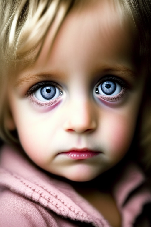 Beautiful little child looking at the camera 